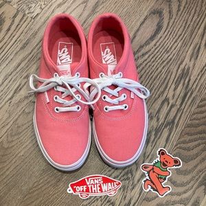 EUC tropical pink Vans (worn once!)